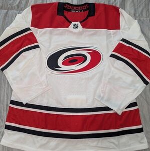 Adidas Carolina Hurricanes Blank Hockey Jersey Made in Canada Mens Sz 56 or 58+